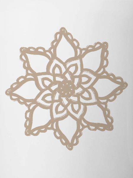 Beige-Mandala-Blumenspitze