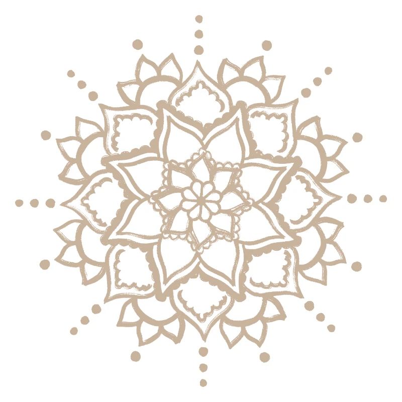 Fleur Mandala beige