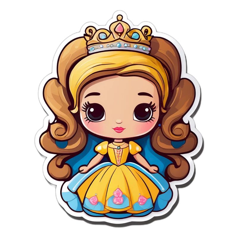 Princesse Dorée Cartoon Bijou