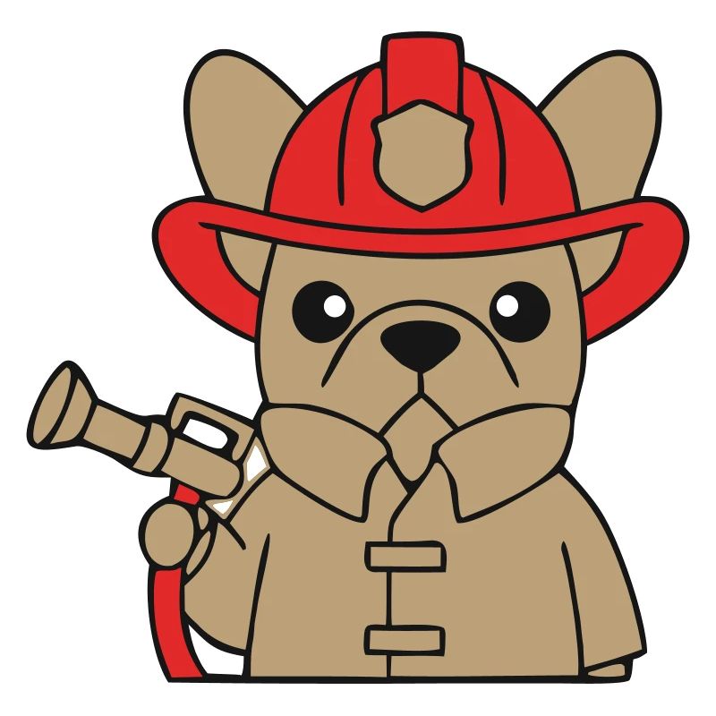Frenchie Fire Brigade Dog Comic