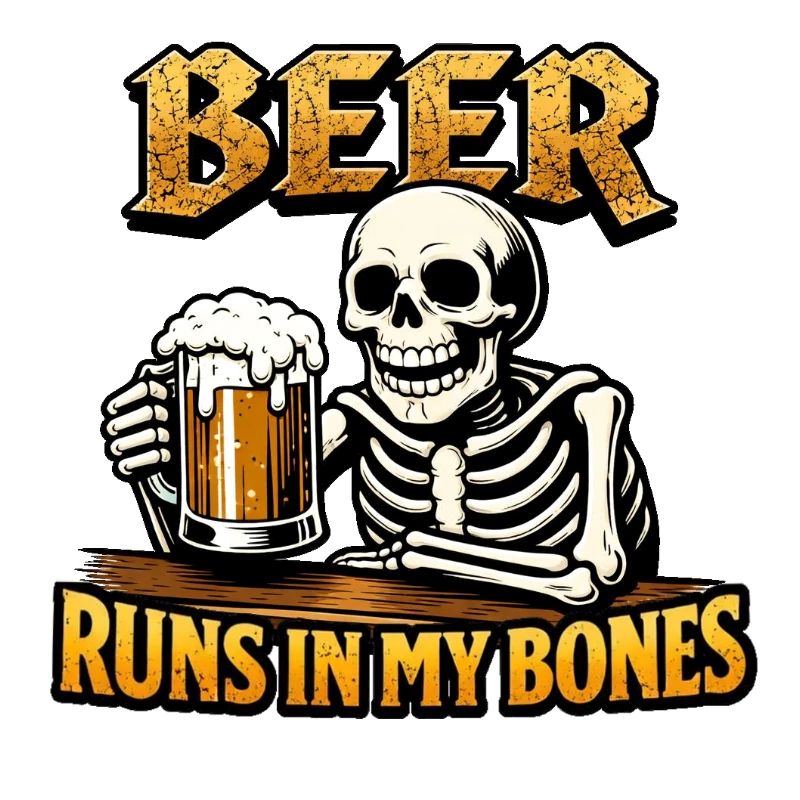 Beer Skeleton and Beer