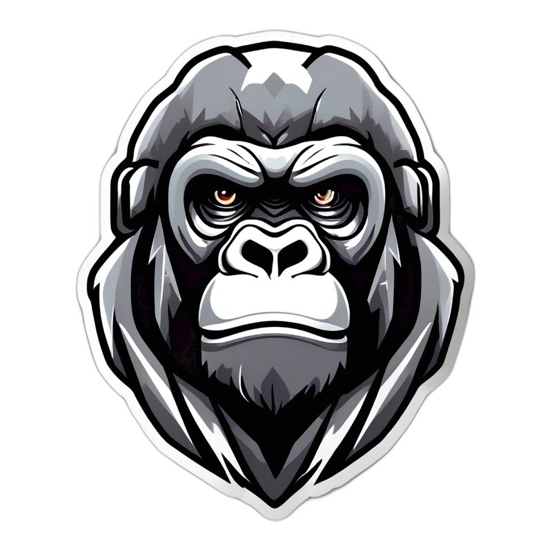 Gorilla-Krieger-Grafik