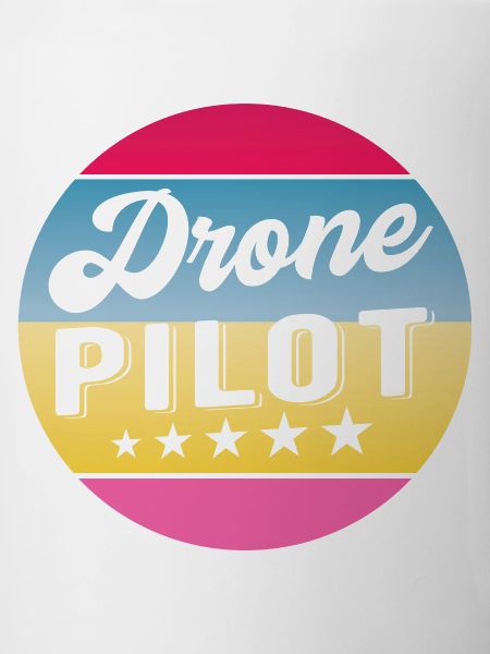 Drone Pilot Drohnenpilot Gradient Badge