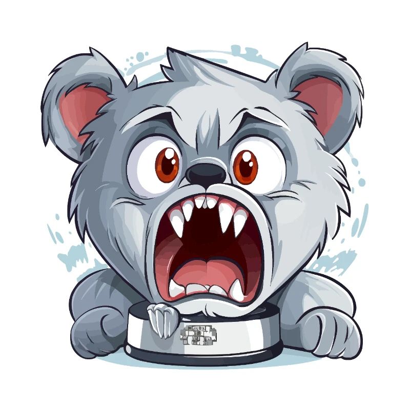 Angry Cartoon Bear