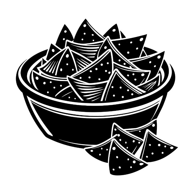 Chips et nachos à sauce