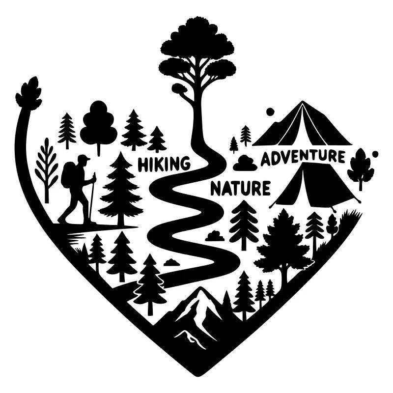 Sentier de randonnée nature d’aventure