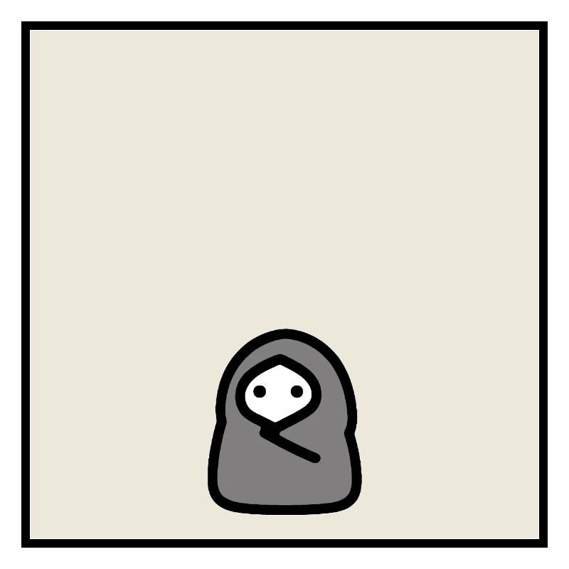 Introvert Cocoon Minimal Meme Character