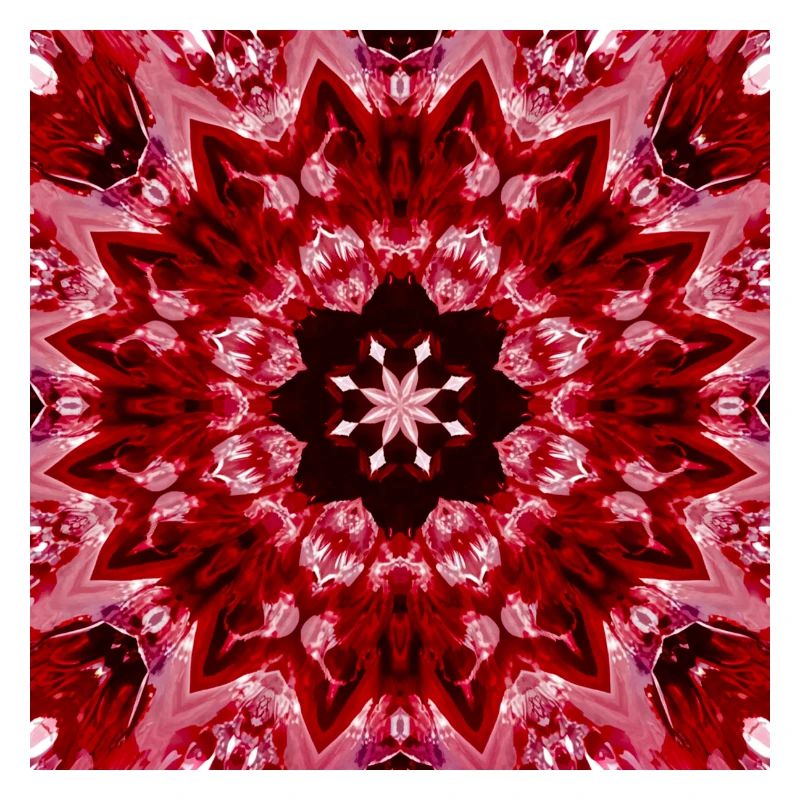 Rotes Mandala Kaleidoskop