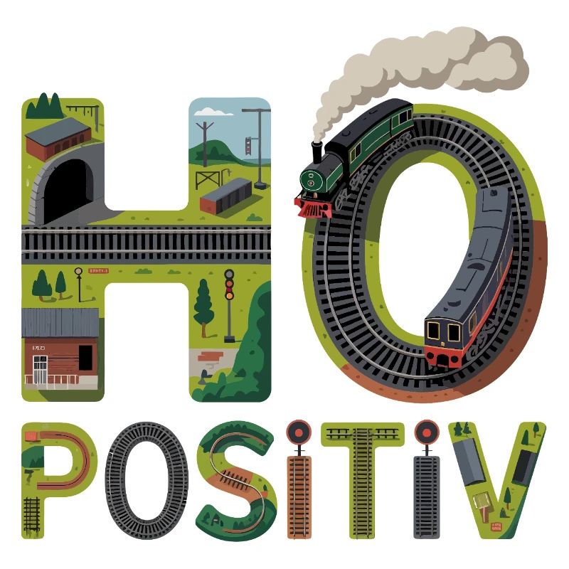 Eisenbahn Buchstaben Kunst