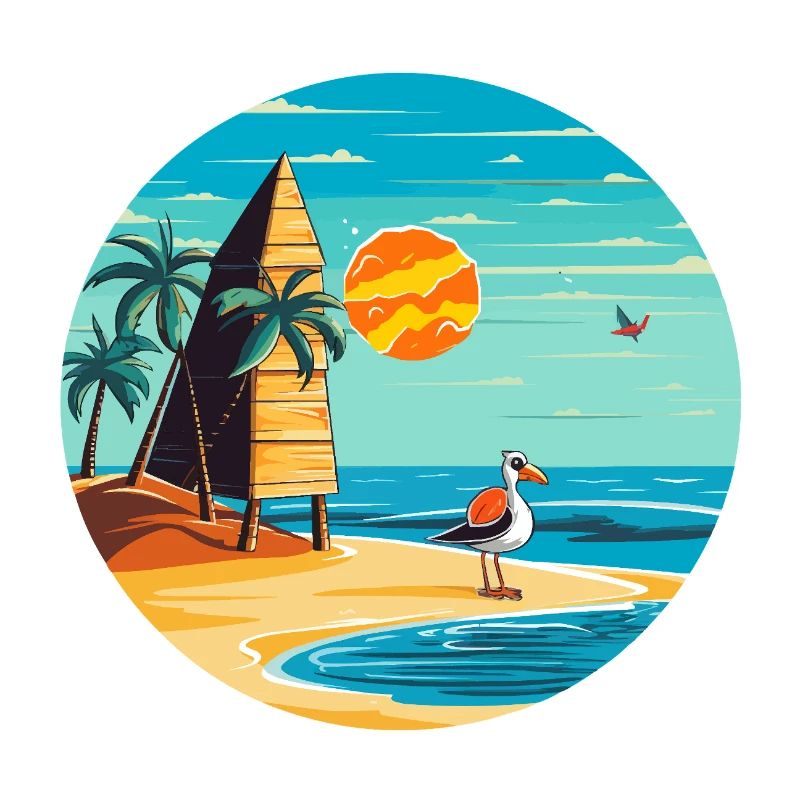 Palmiers de rêve de plage tropicale & soleil