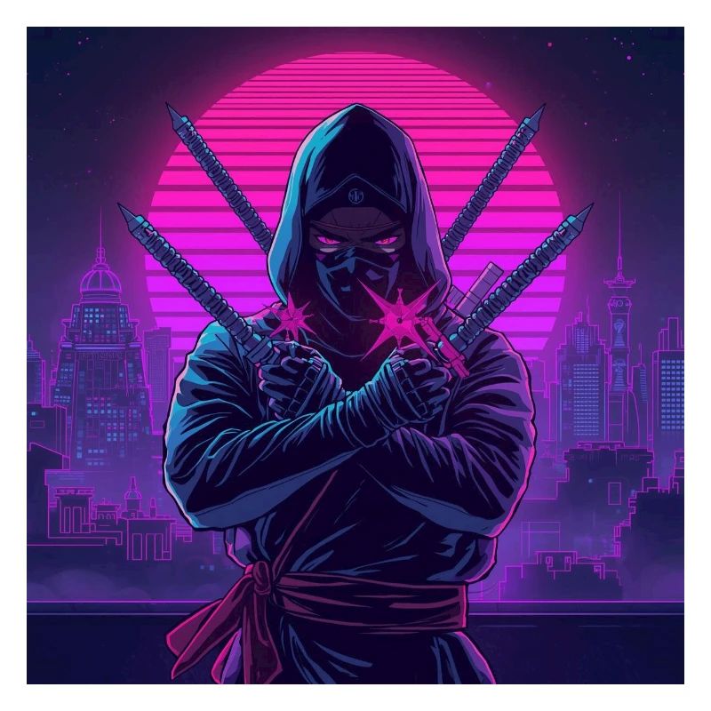 Ninja néon dans Cybercité