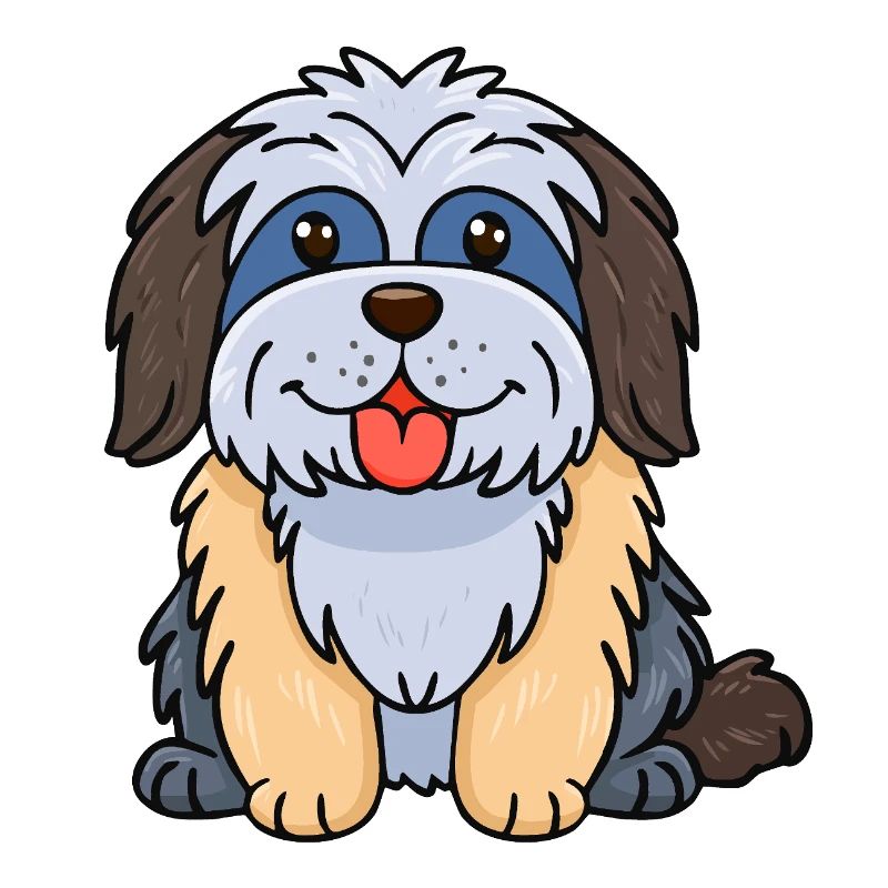 Kunterbunter Zottelhund (Comic)
