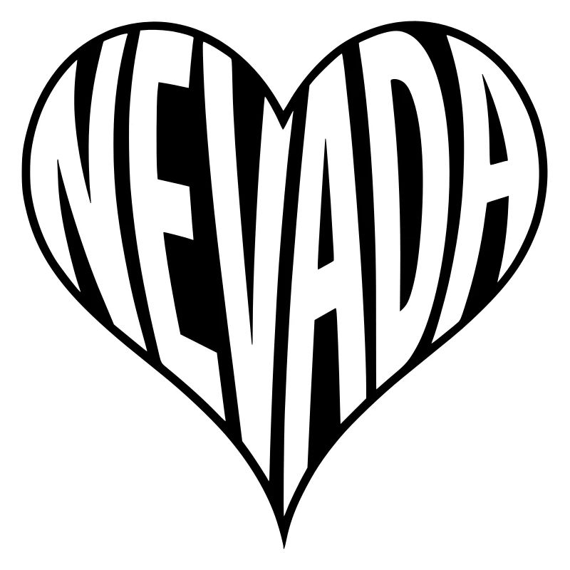 Typographie cardiaque du Nevada USA