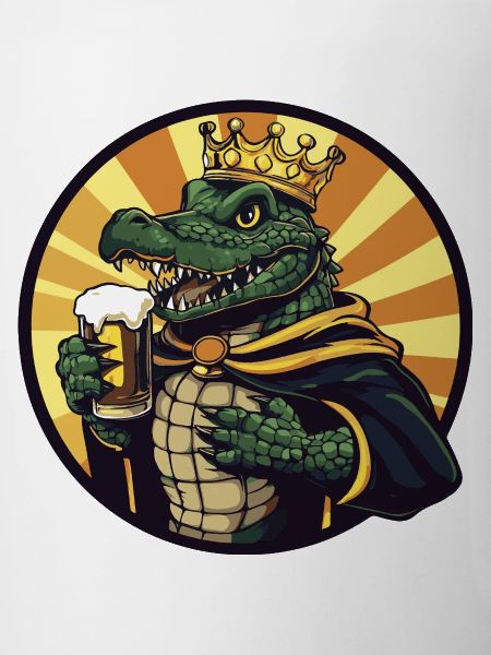 Bière d’alligator drôle