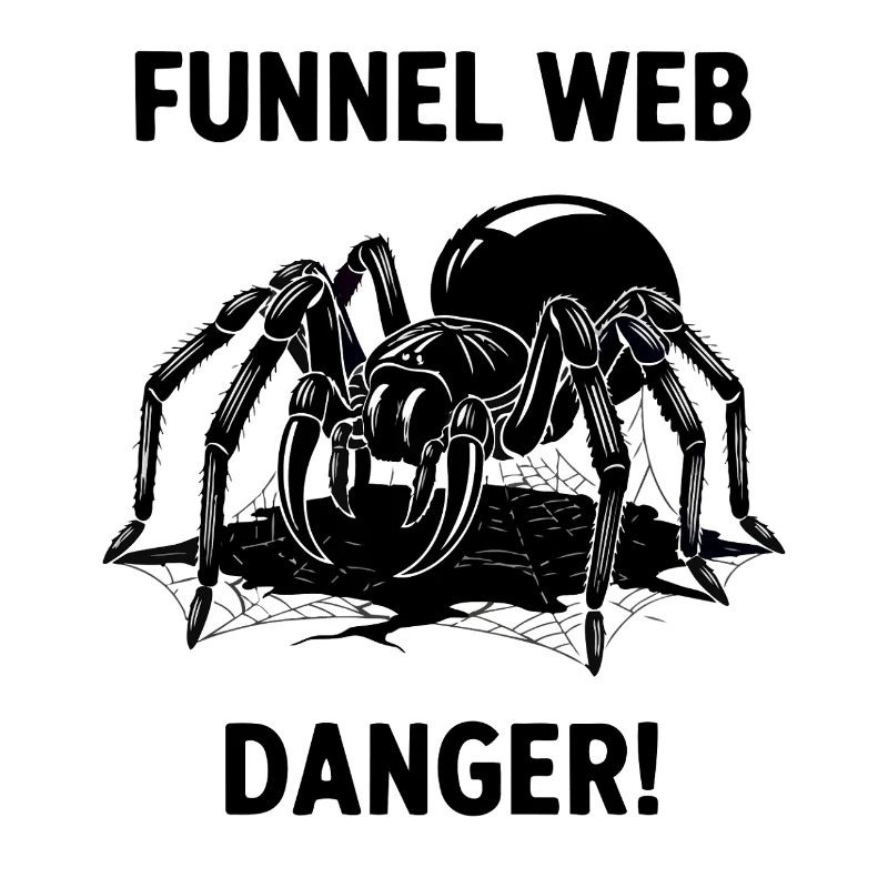Spider Funnel Web Danger Atrax Sydney Black
