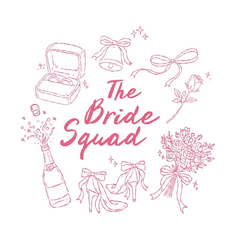 Les icônes roses de la mariée de The Bride Squad