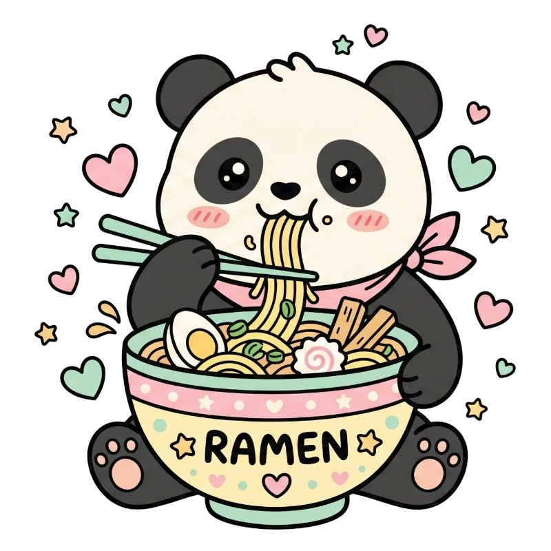 Kawaii Panda Ramen