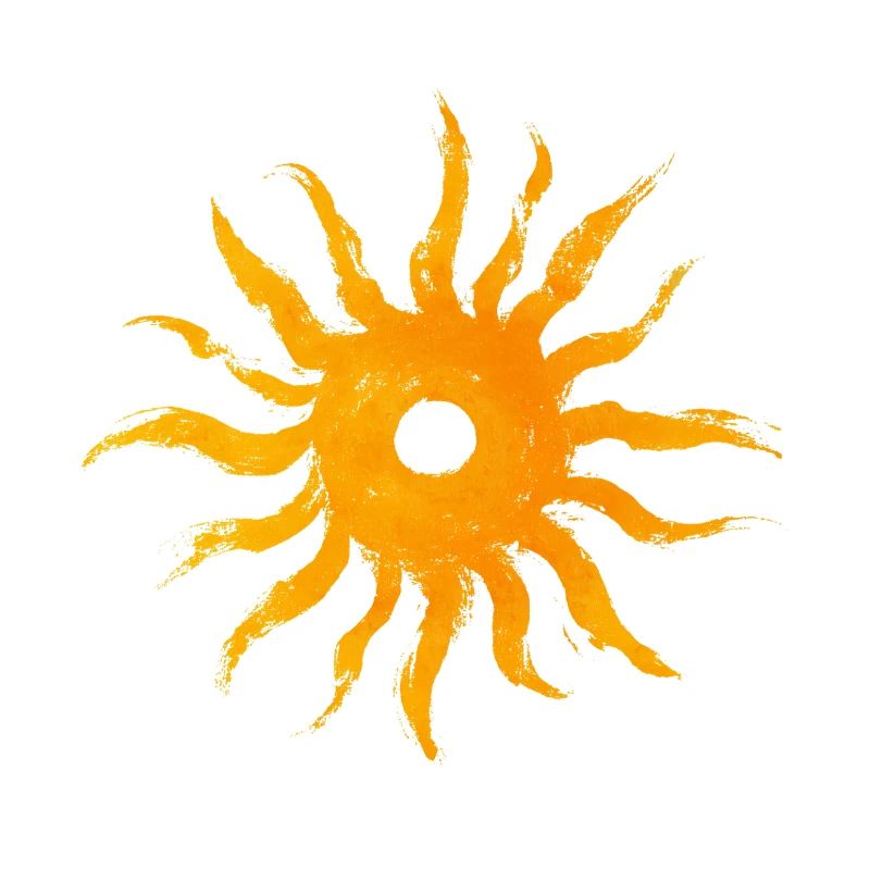 Sonne, Sonnenlogo, Sonnensymbol