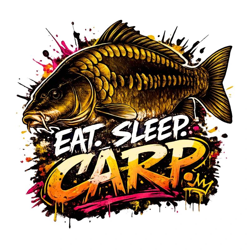 Eat Sleep Carp – Conception de pêcheur à la carpe
