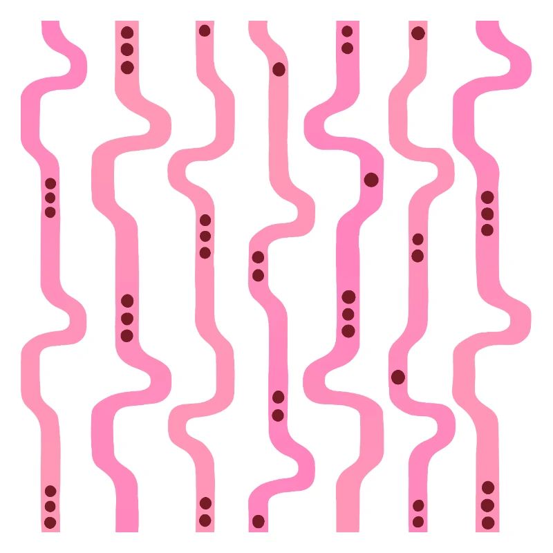 Wiggle Wavy Stripes L