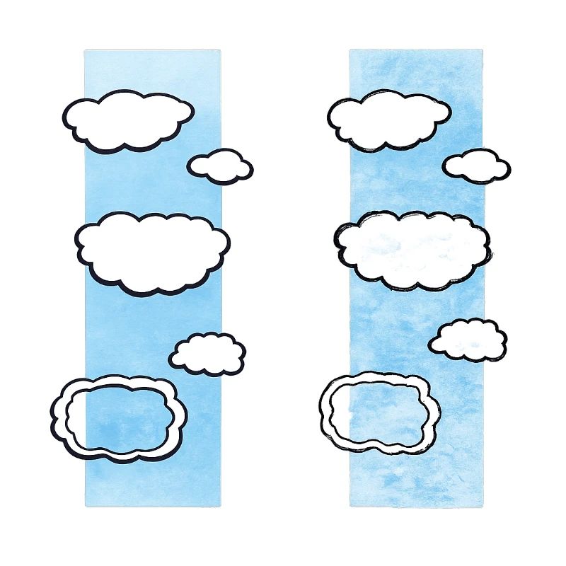 Cloud Columns on Sky Strips