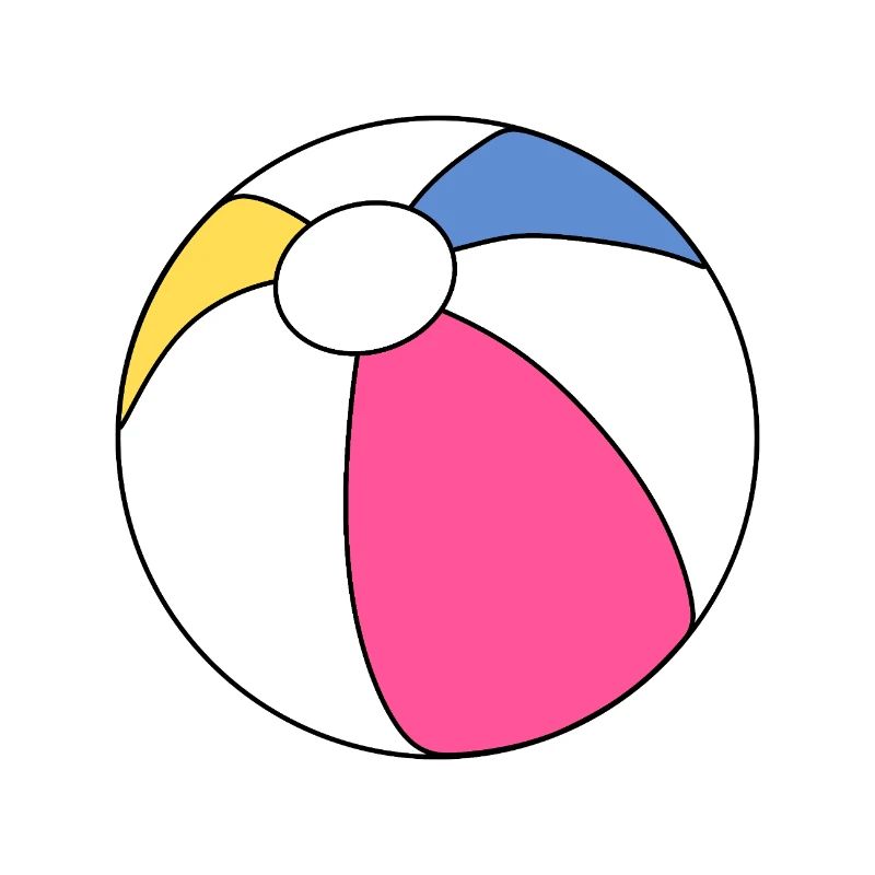Lebendiger Strandball-Splash