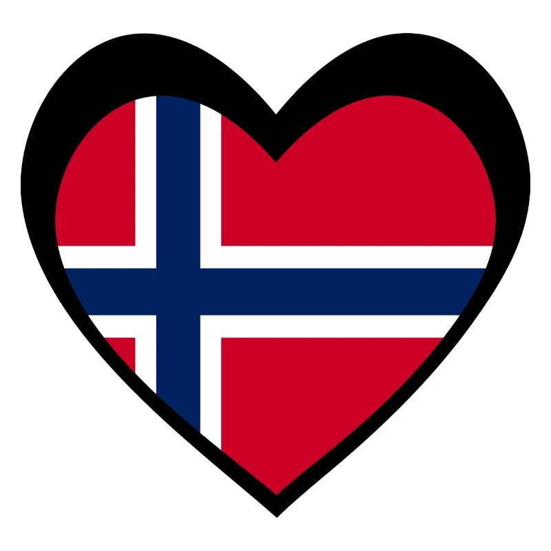 Norge Svart Hjerte – Kjærlighet til Norge