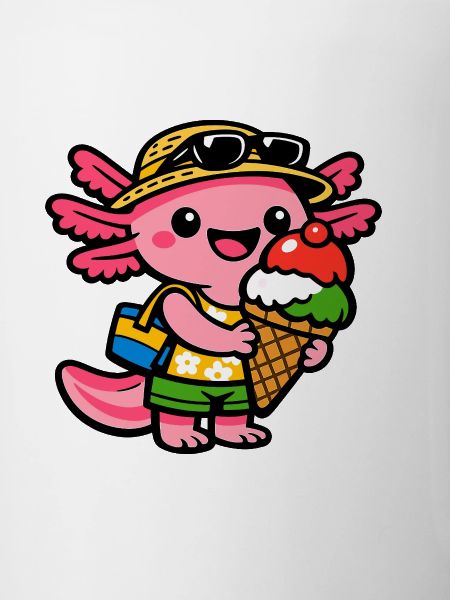 Sonnige Eis-Kreatur mit Hut