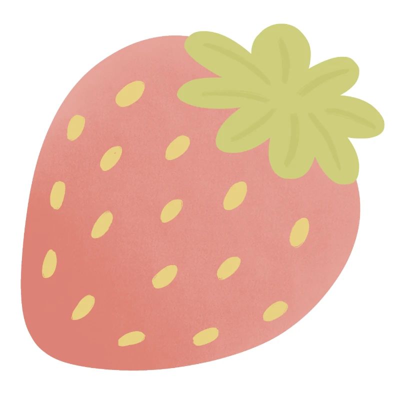Pastel Strawberry Minimal