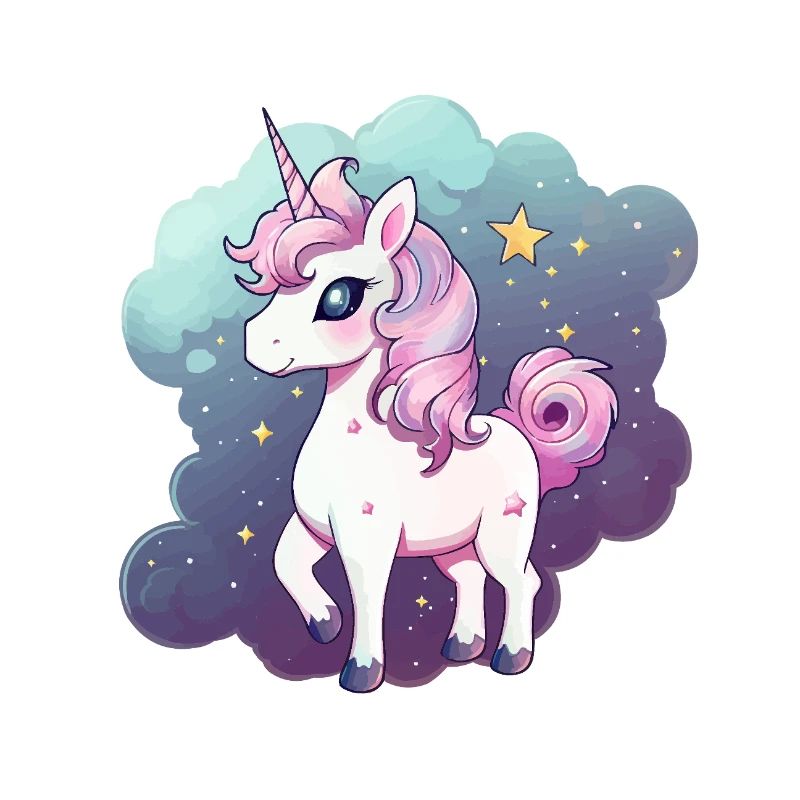 Licorne pastel