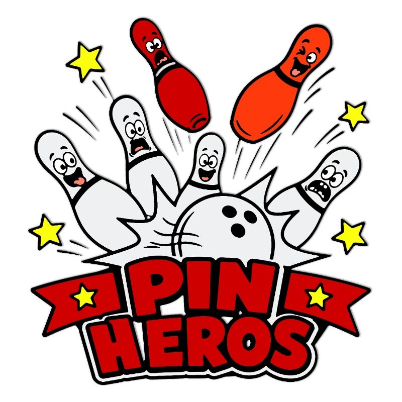 Bowling de dessins animés Pin Heroes