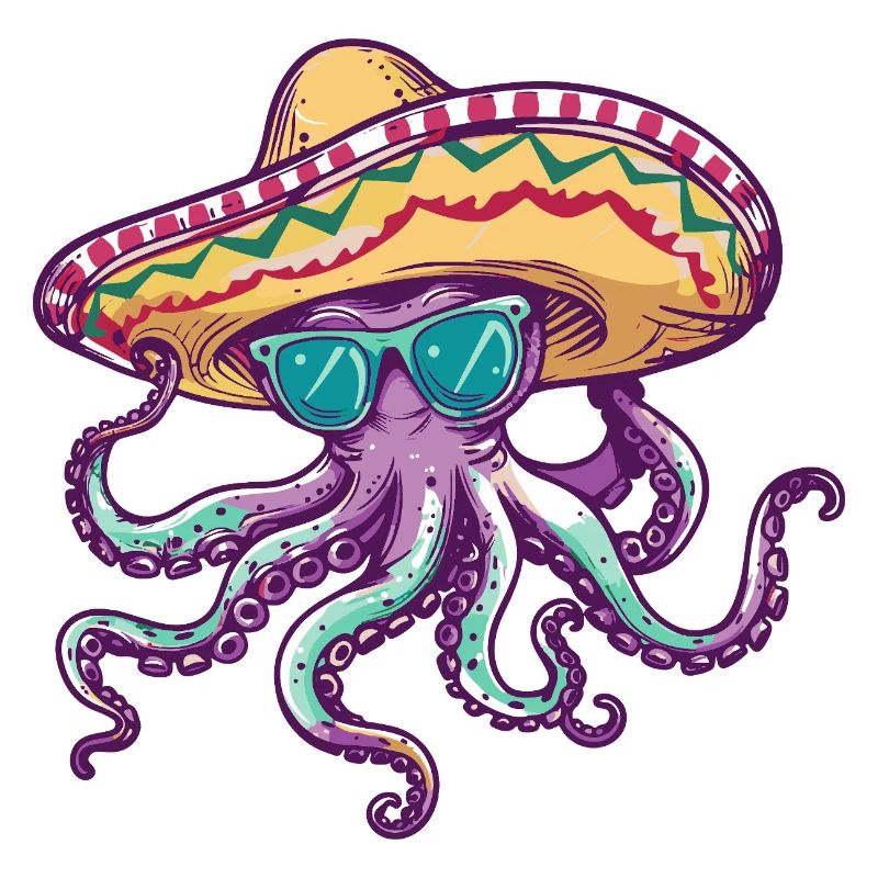 Sombrero drôle de pieuvre