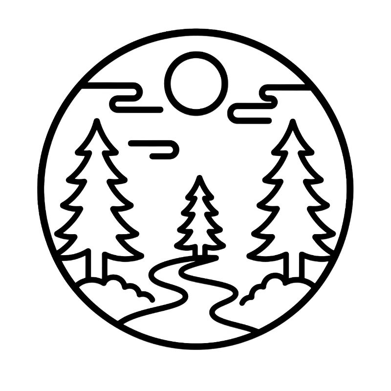 Moonforest Path Silhouette