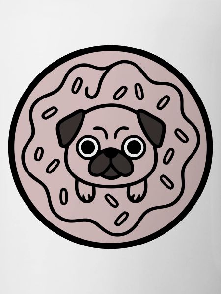 Pug Dog Donut Candy