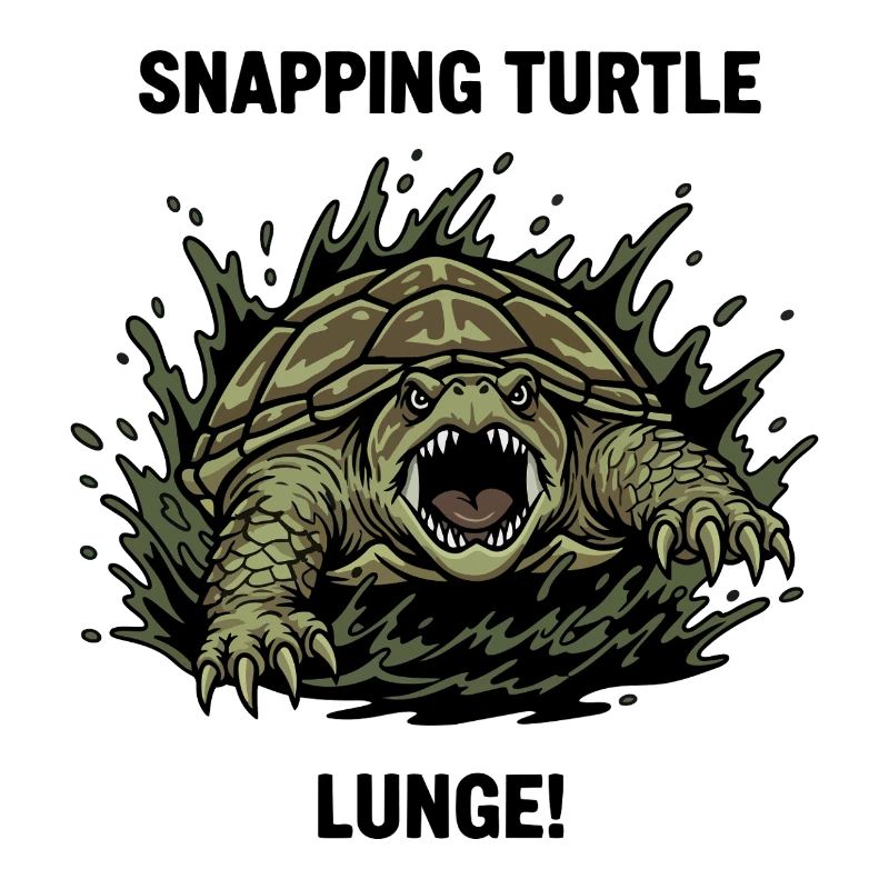 Tortue Serpentine Danger Lunge Snapping Turtle