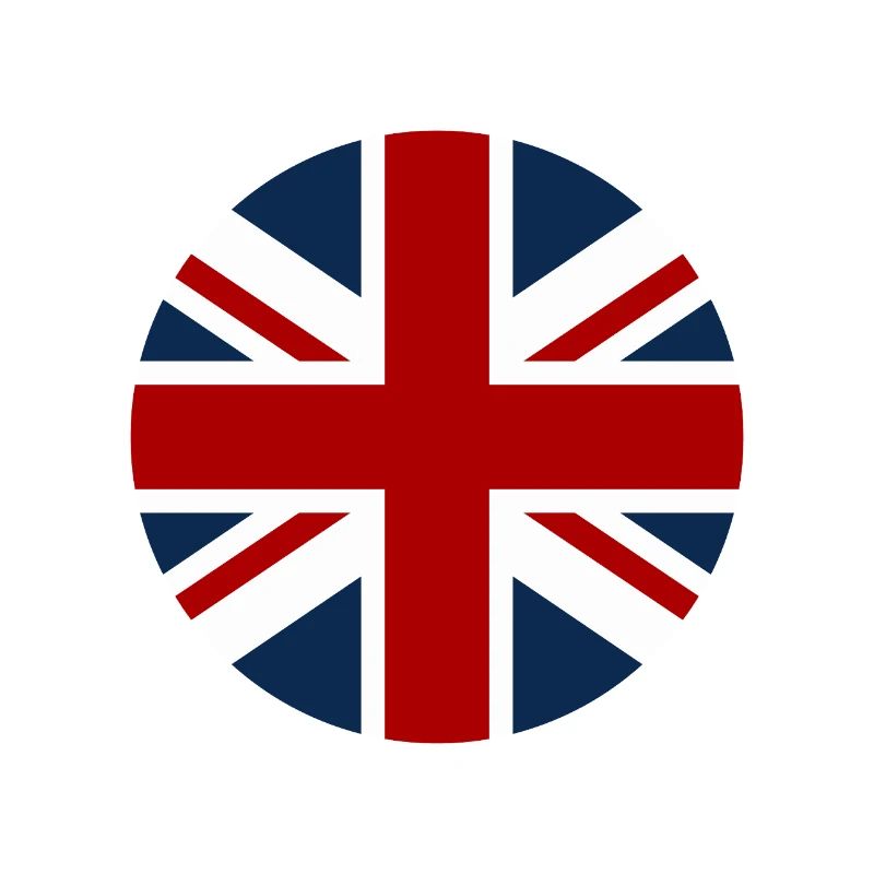 Drapeau britannique en forme de cercle