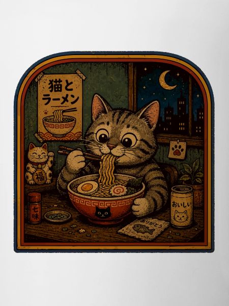 Katze beim Ramenessen
