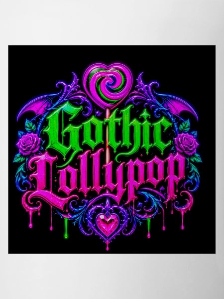Gothic Halloween Neon Heart