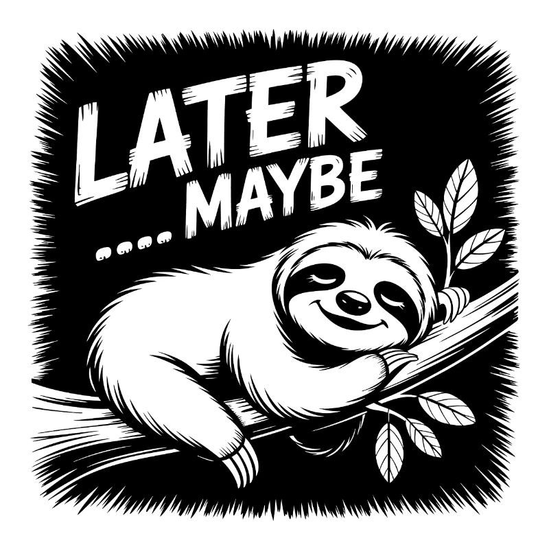 Funny sloth - maybe later
