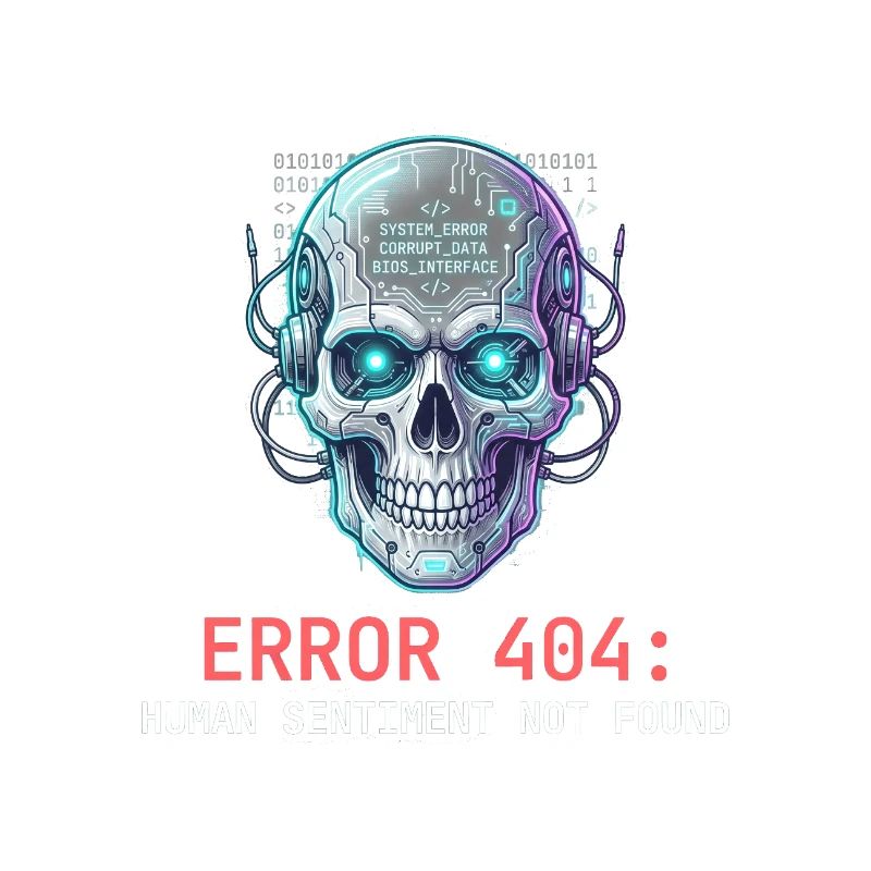 Error 404 Cyberpunk Aesthetic Art