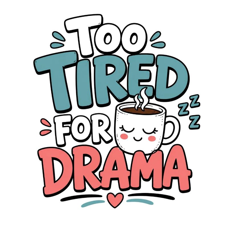 Too Tired for Drama Tee