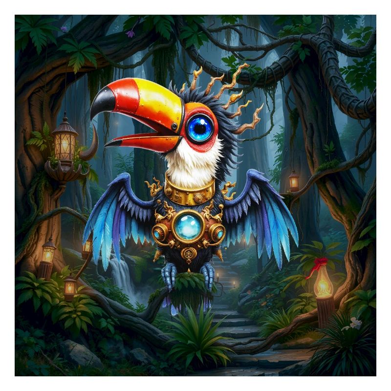 Luminous Jungle Mechanical Toucan