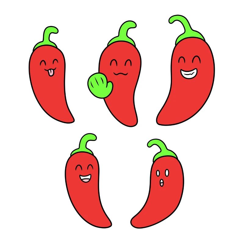 Funny chili face
