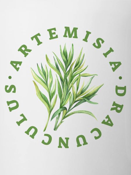 Artemisia Dracunculus Leaf Emblem