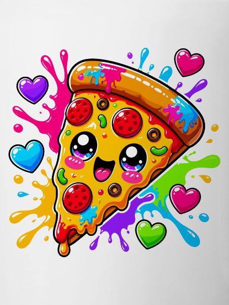 Une jolie part de pizza