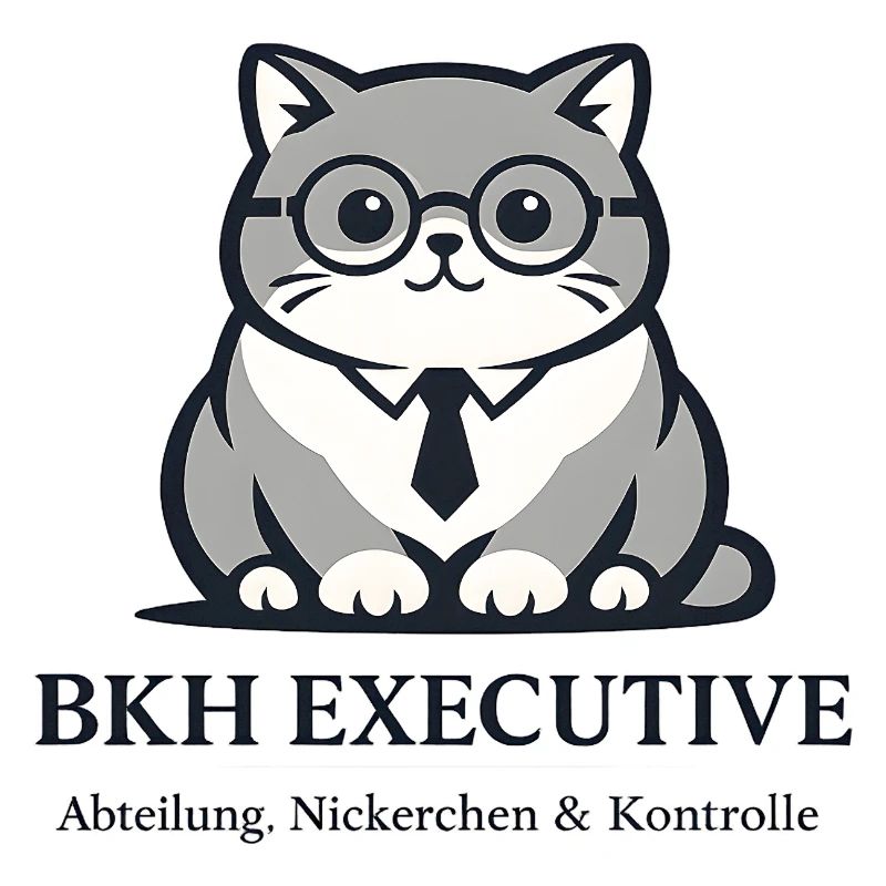 Executive Kater mit Brille
