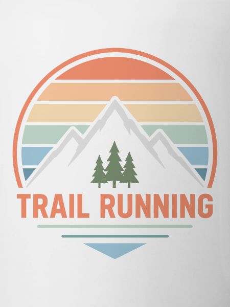 Trail Running Pastel Mountain Sunset