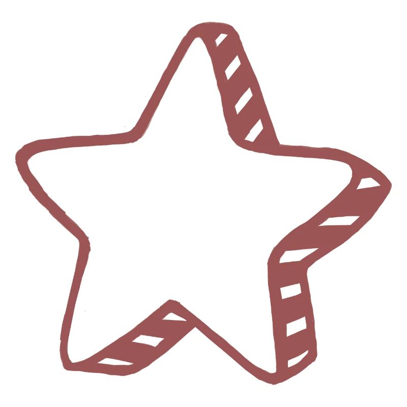 Rustic Doodle Star