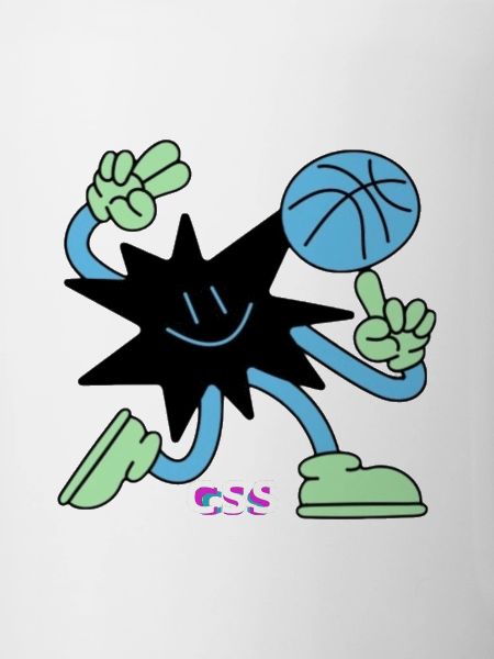 Modern Cartoon Basketball Star