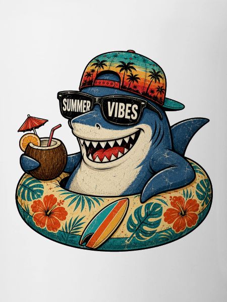 Summer Shark with Vibes Summer Vibes